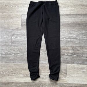 Victoria's Secret Black Tapered Leggings with Ruched Ankle